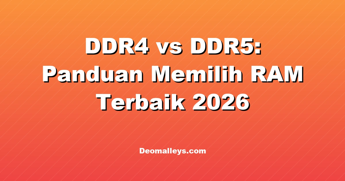 DDR4 vs DDR5: Panduan Memilih RAM Terbaik 2026